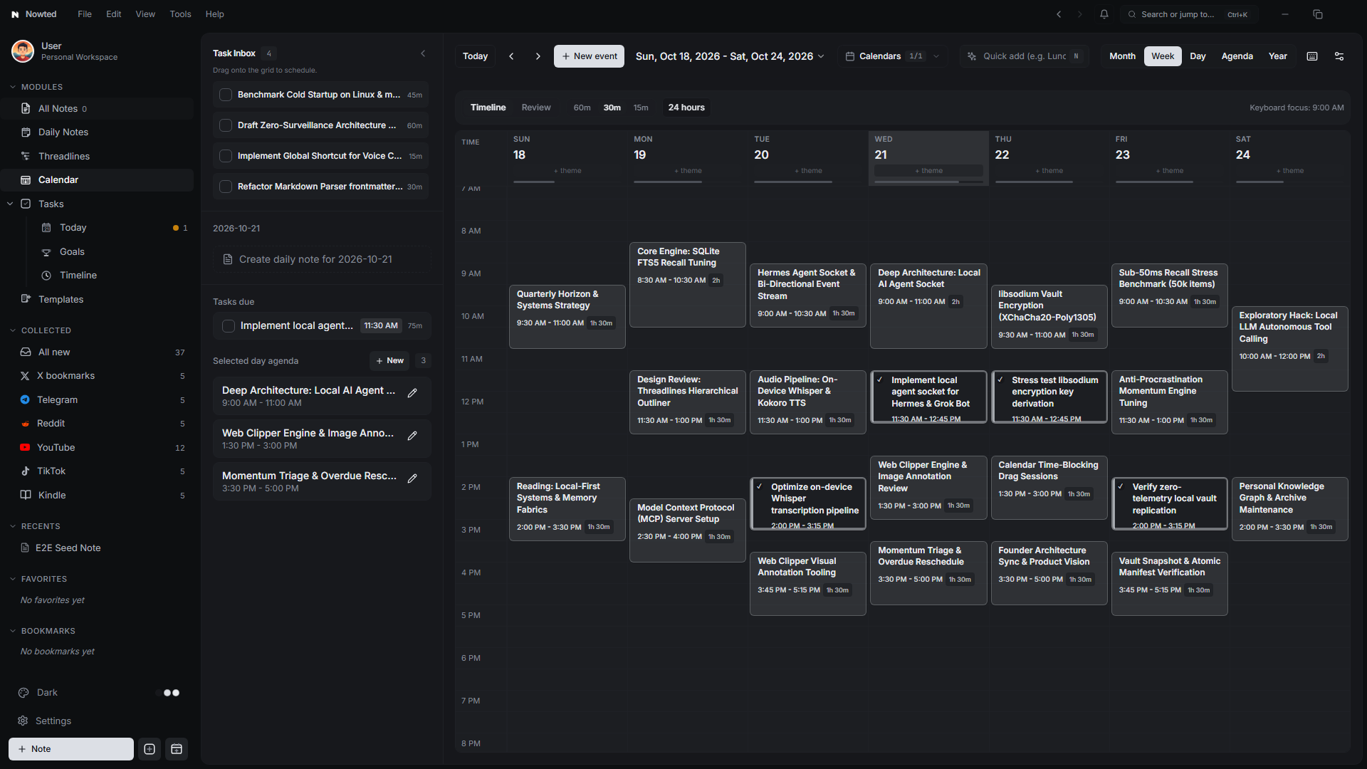 Nowted Time Orchestration and Calendar